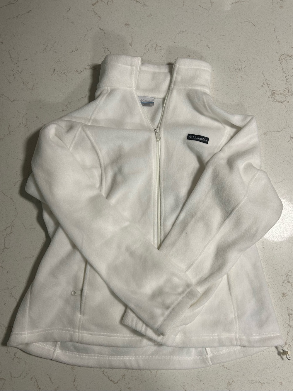 Columbia Women's White Full-Zip Fleece Jacket